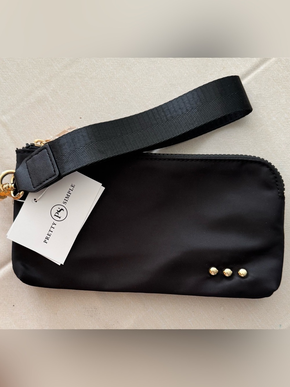 Pretty Simple: NWT. Cove Double Zip Nylon Wristlet Wallet
